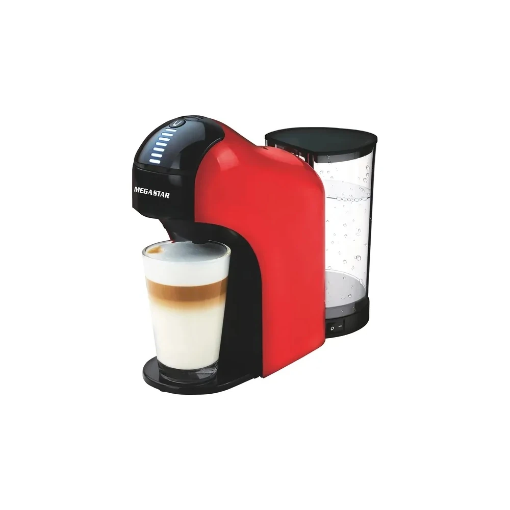 Cafeteira Multicápsula Mega Star CAF02 220V - Vermelho/Preto 900ML