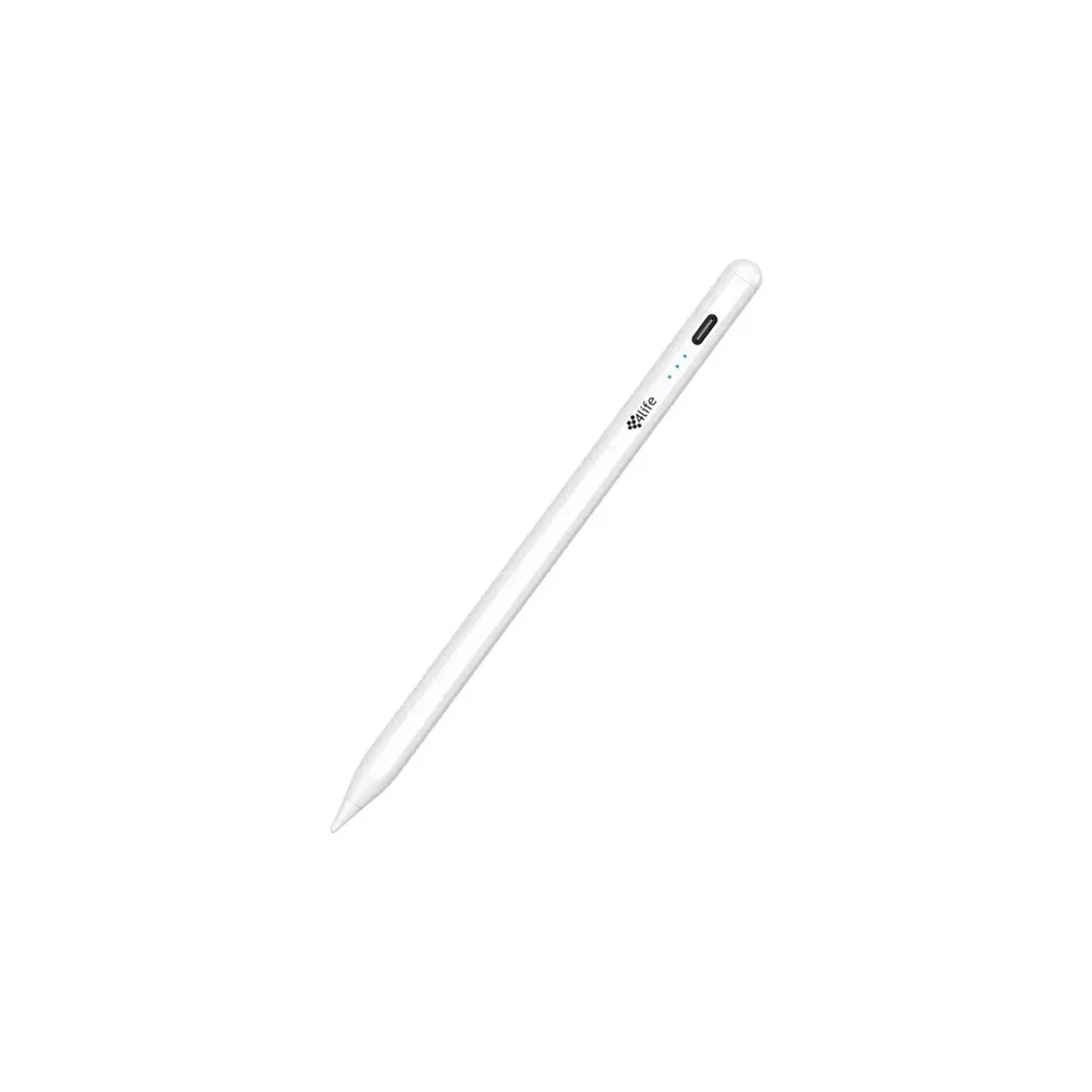 Caneta para Tablet 4LIFE Universal Active Stylus Pen FLUNI1 - USB-C - Recarregável - Branco