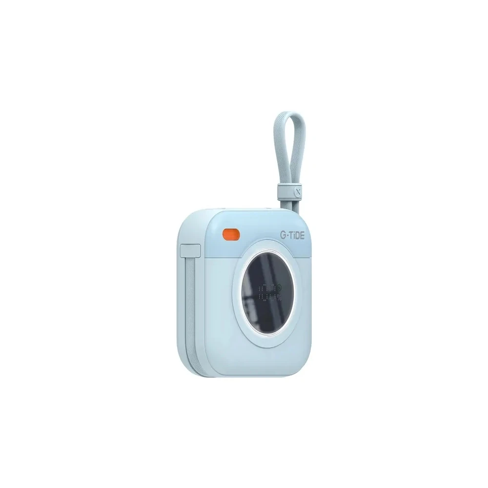Carregador Portátil G-Tide Multi X1 - 10000MAH - USB-C/Lightning - Sem Fio - Azul