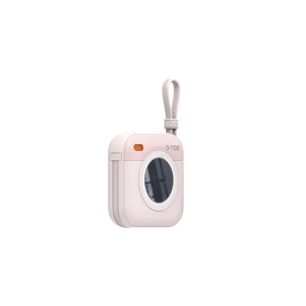 Carregador Portátil G-Tide Multi X1 - 10000MAH - USB-C/Lightning - Sem Fio - Rosa