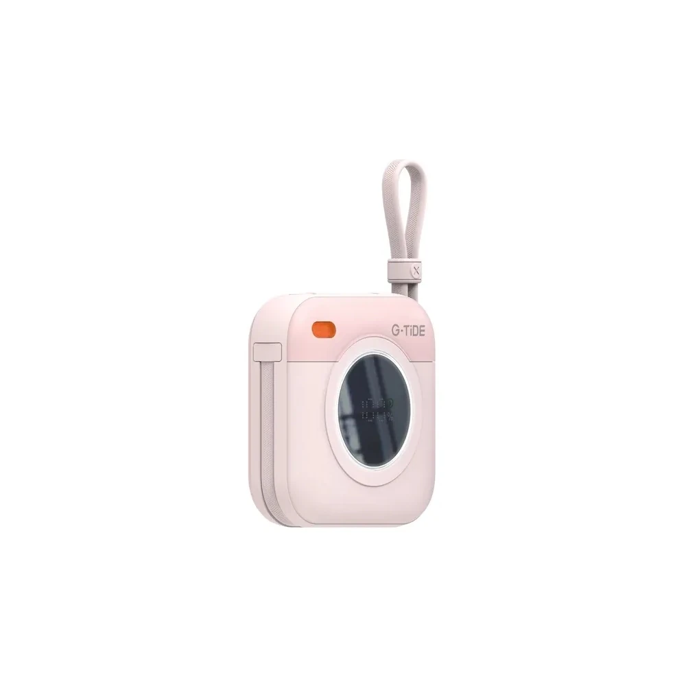 Carregador Portátil Sem Fio G-Tide Multi X1 10.000MAH Lightning/USB-C 20W - Rosa