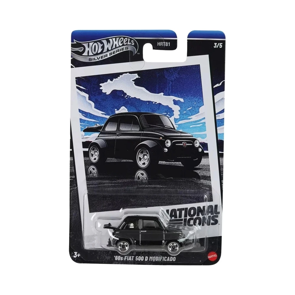 Carrinho Fiat 500 D Modificado Anos 60 Hot Wheels Série Prata - Mattel HRT81 JBY88