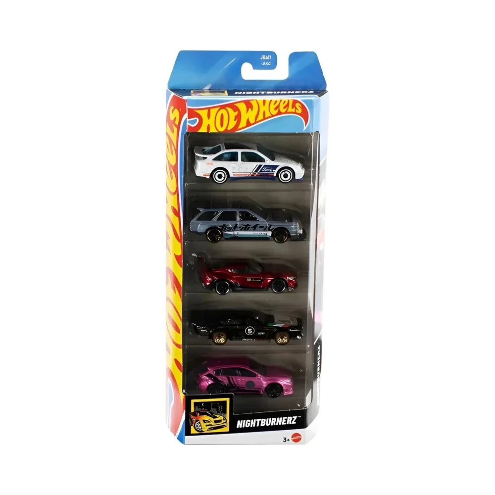 Jogo de Carrinhos Hot Wheels Nightburnez Mattel - JBJ87 (5 unidades)
