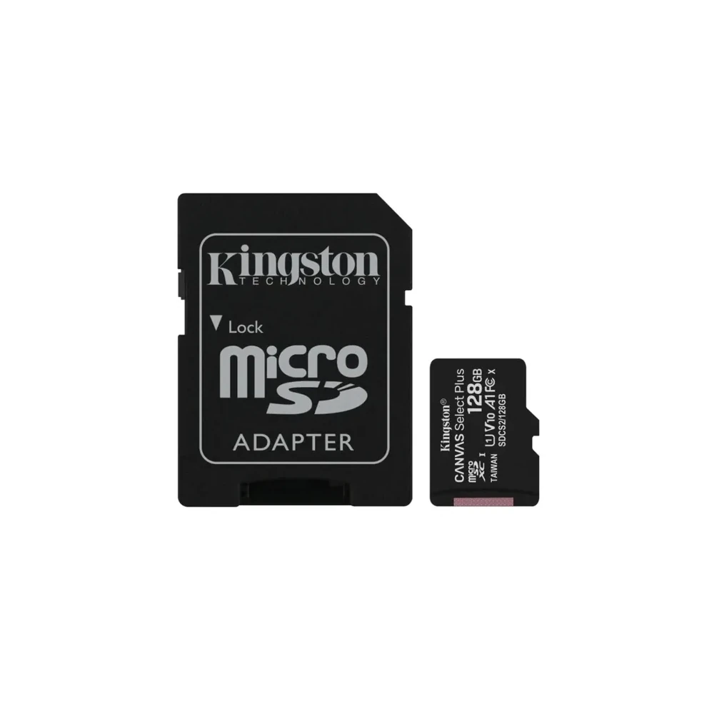 Cartão de Memória Micro SD Kingston C10 128GB / 100 MB/s - (SDCS2/128GB)