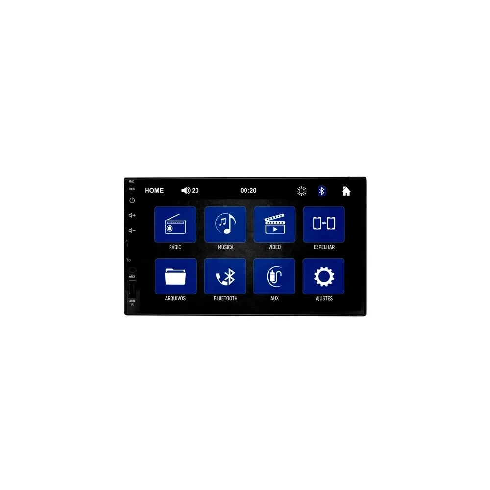 Central Multimídia Fitto Discovery FDI-MP5 - Universal - Bluetooth - USB - FM - Aux - 7 Polegadas