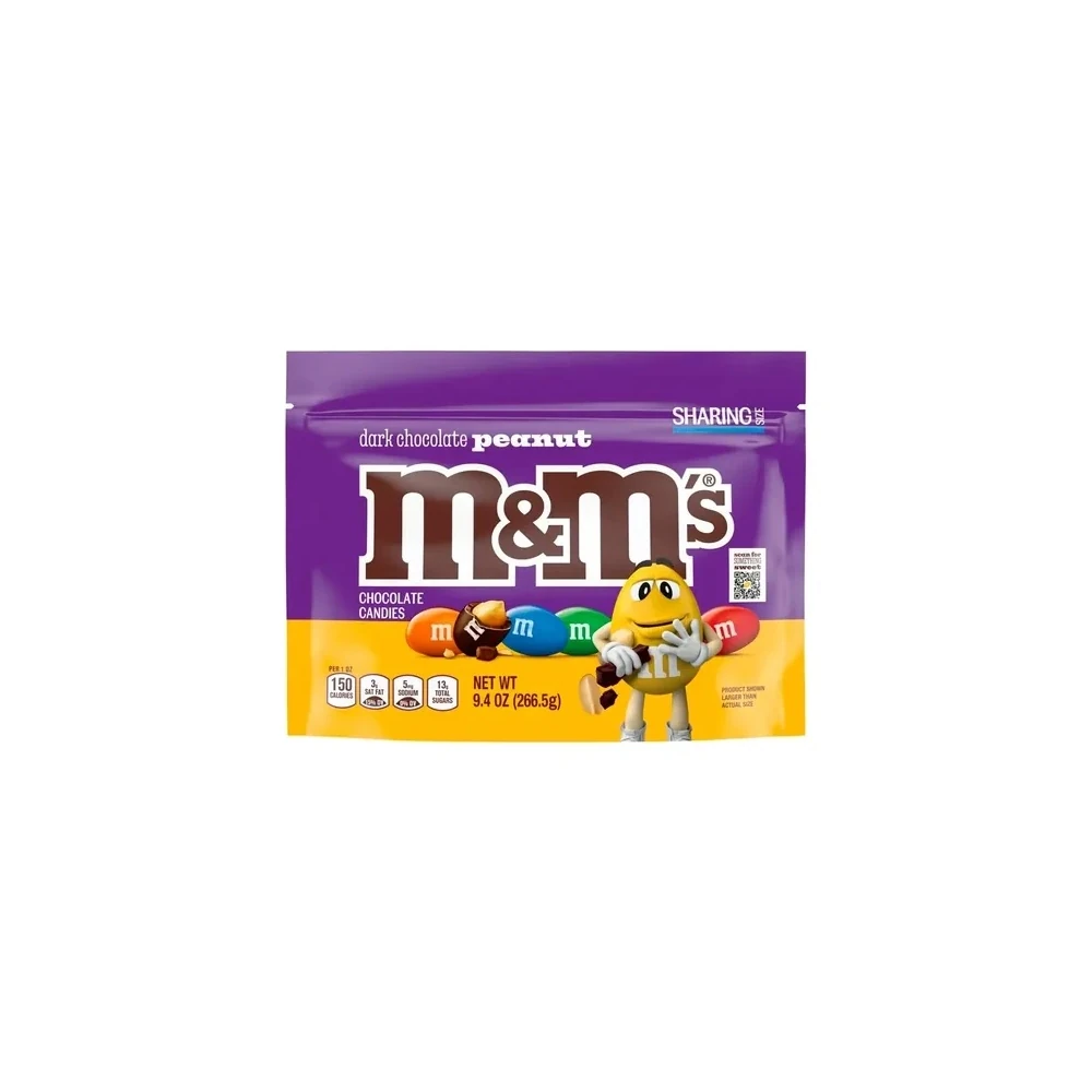 Pacote de Chocolate Amargo Mars M&M com Amendoim 9,4OZ 266G