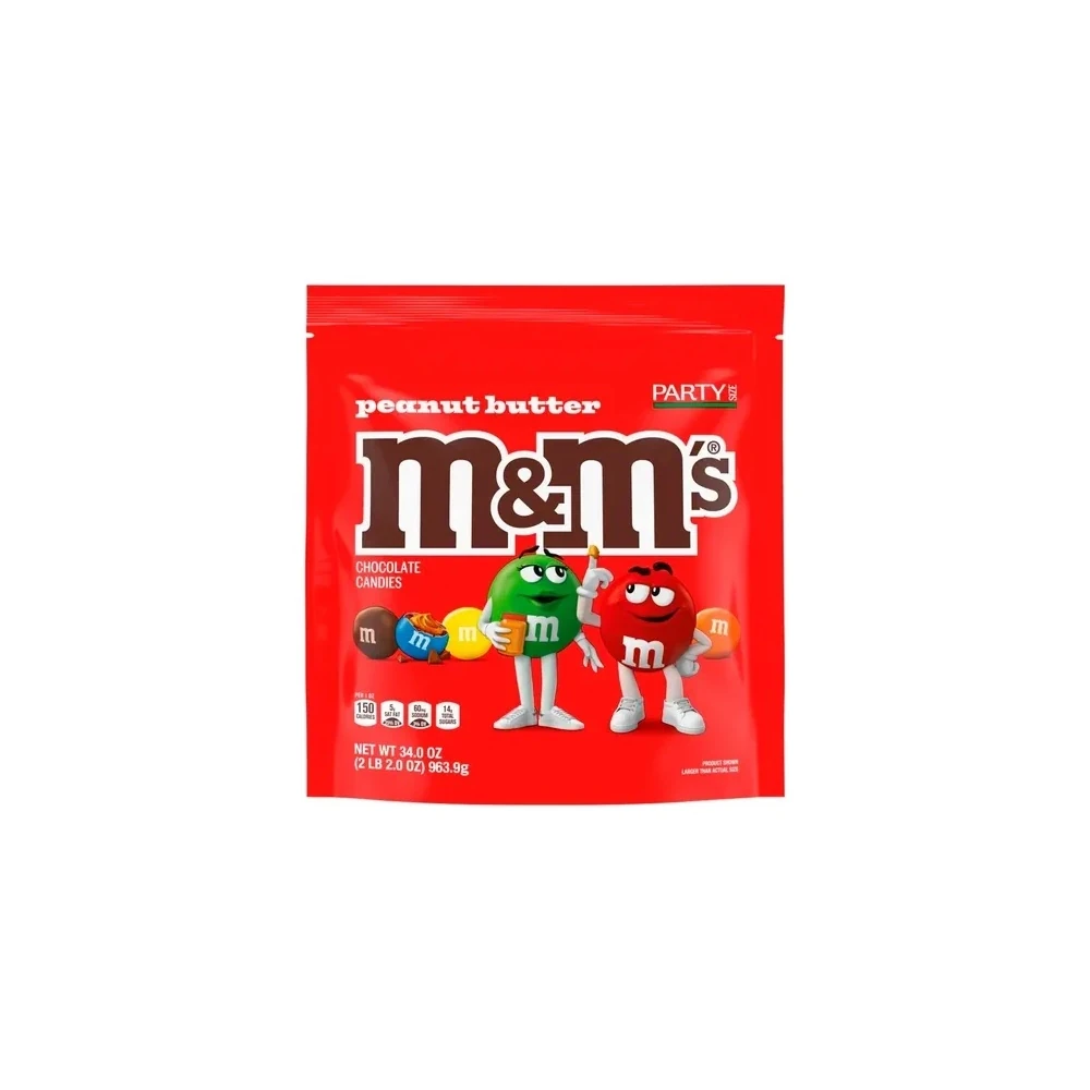 Pacote de Chocolate Mars M&M Manteiga de Amendoim 34OZ 964G