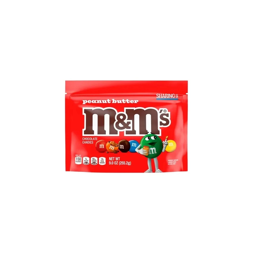 Pacote de Chocolate Mars M&M Manteiga de Amendoim 9OZ 255G