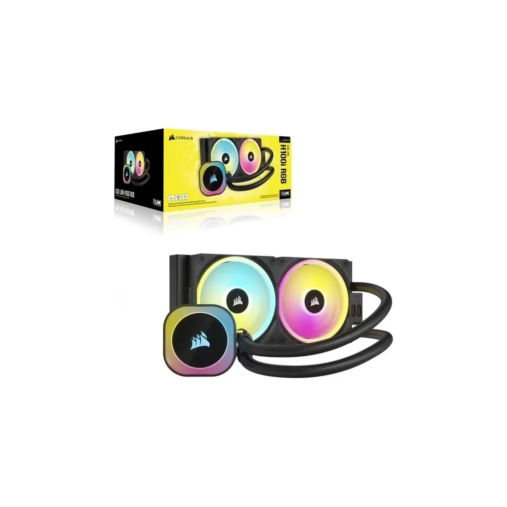 Cooler (ou Radiador) de Água Corsair H100I RGB AIO iCUE Link