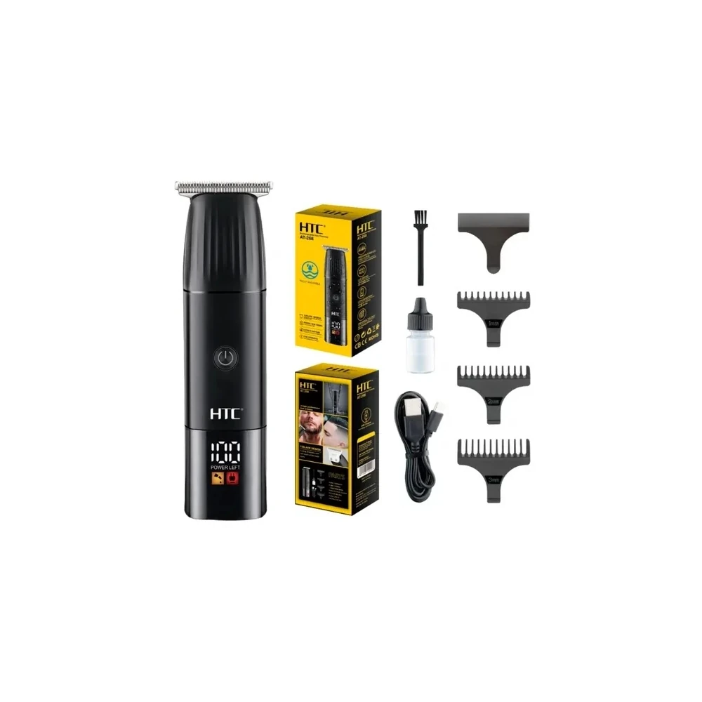 Cortador de Cabelo HTC AT-258 Recarregável Preto *G
