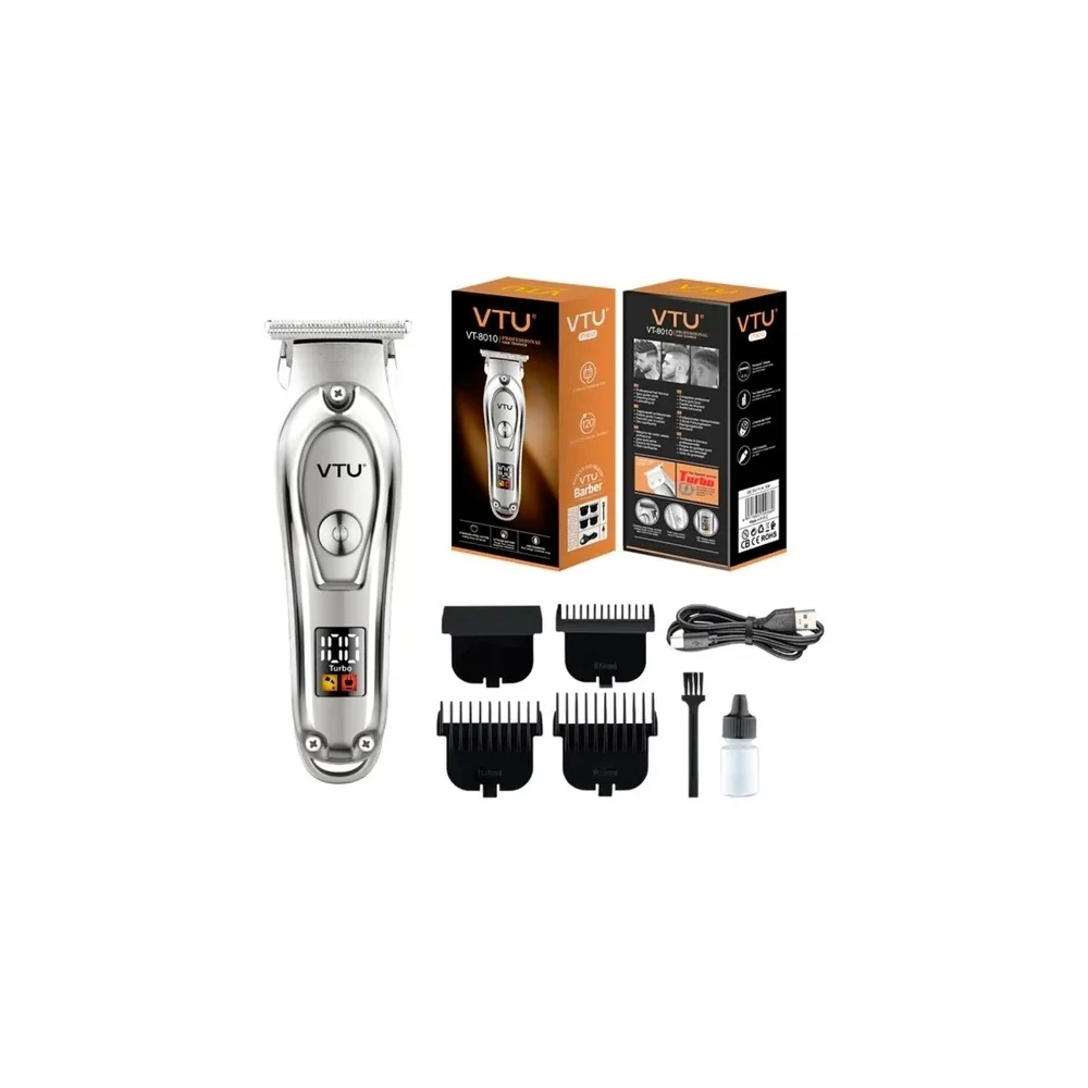 Cortador de Cabelo Recarregável VTU-8010 Prata
