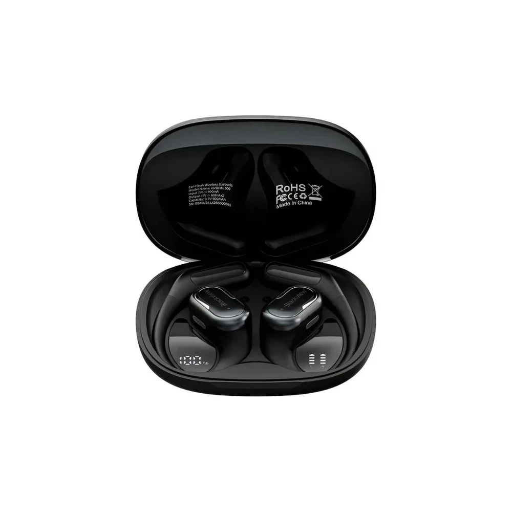 Fone de ouvido Ear Blackview Airbuds 300 Sem Fio Preto Obsidiana Preto