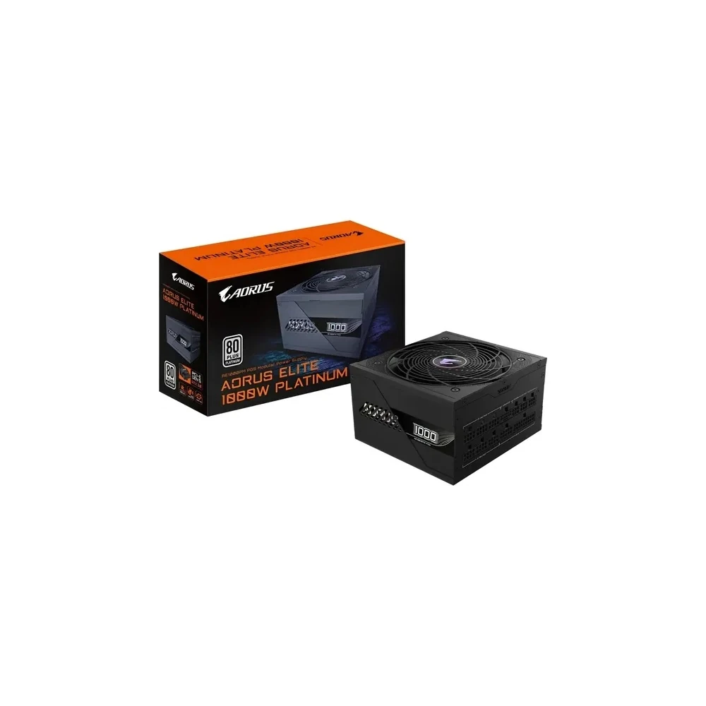Fonte de Alimentação Gigabyte GP-AE1000PM PG5 1000 W 80 Plus Platinum Totalmente Modular - Preto