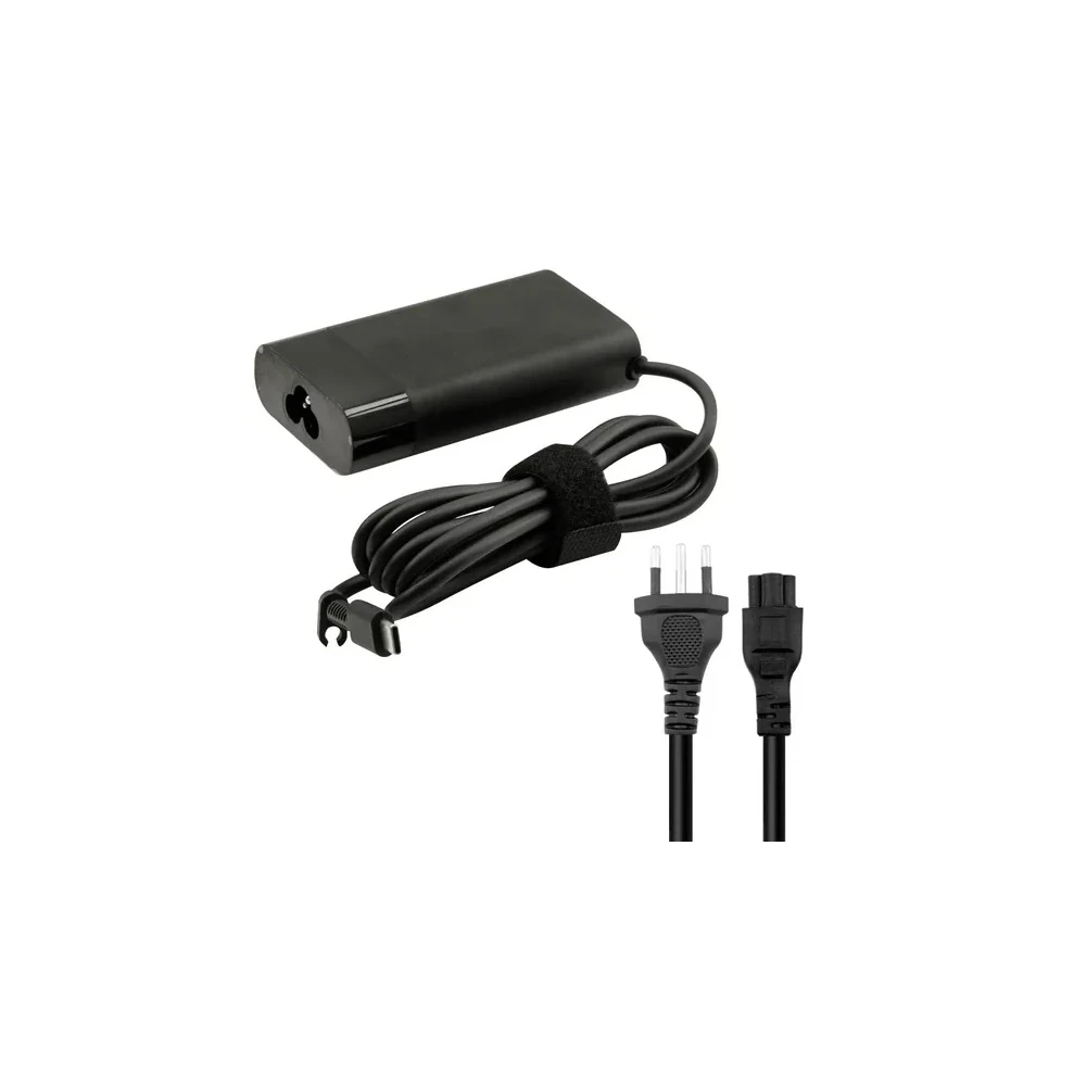 Fonte de Alimentação Trove DE-65W - 65W - para Notebook Universal - USB-C - Bivolt - Preto