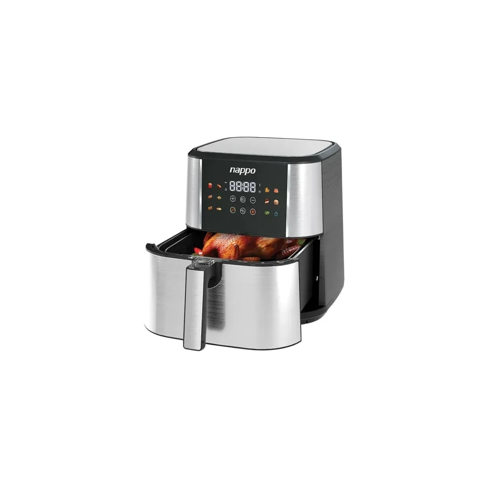 Fritadeira Air Fryer Nappo Digital NEF-250 2100W 10L 220V Prata - Preta