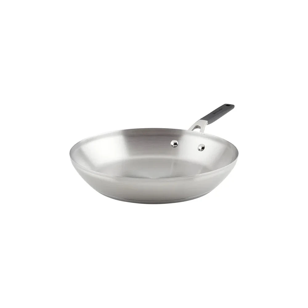 Frigideira Kitchenaid Inox Antiaderente para Indução Prateada