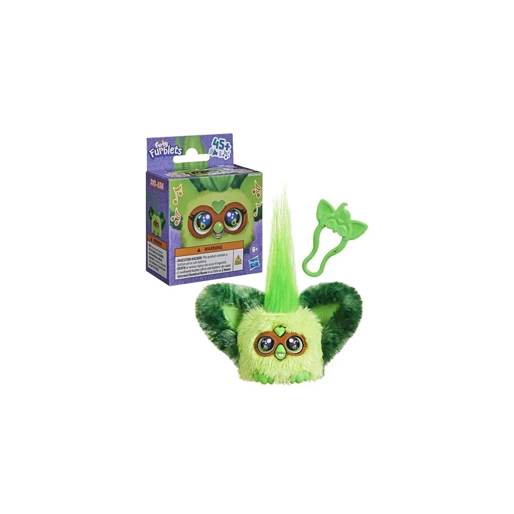 Pelúcia Eletrônica Furby Furblet Avo Kah Verde +45 Sons