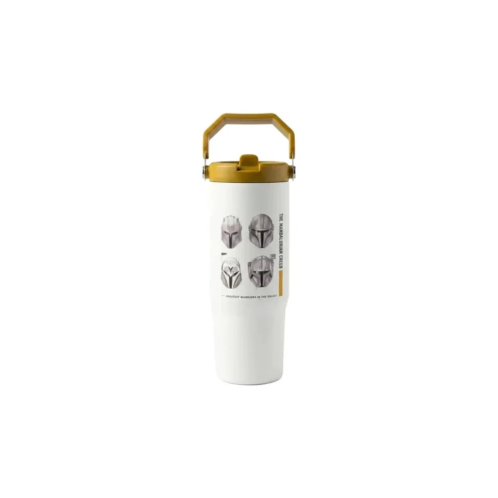 Garrafa Térmica Big Life Nivo Star Wars The Mandalorian BTBNSW3 - 900ML - com Bico - Greatest Warriors In The Galaxy