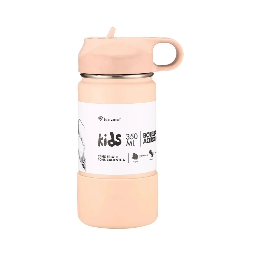 Garrafa Térmica Terrano Crianças 350ml - Rosa