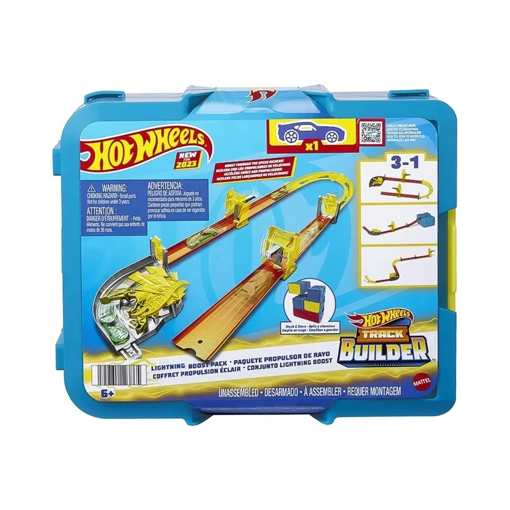 Conjunto de Pista Hot Wheels Lightning Boost Pack Track Builder Mattel - HNN38