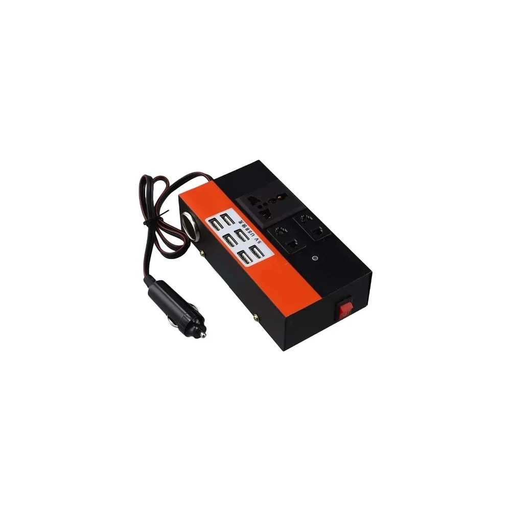 Inversor de Tensão para Carregamento Veicular YQ - para Carro - 1500W - 220V - Preto