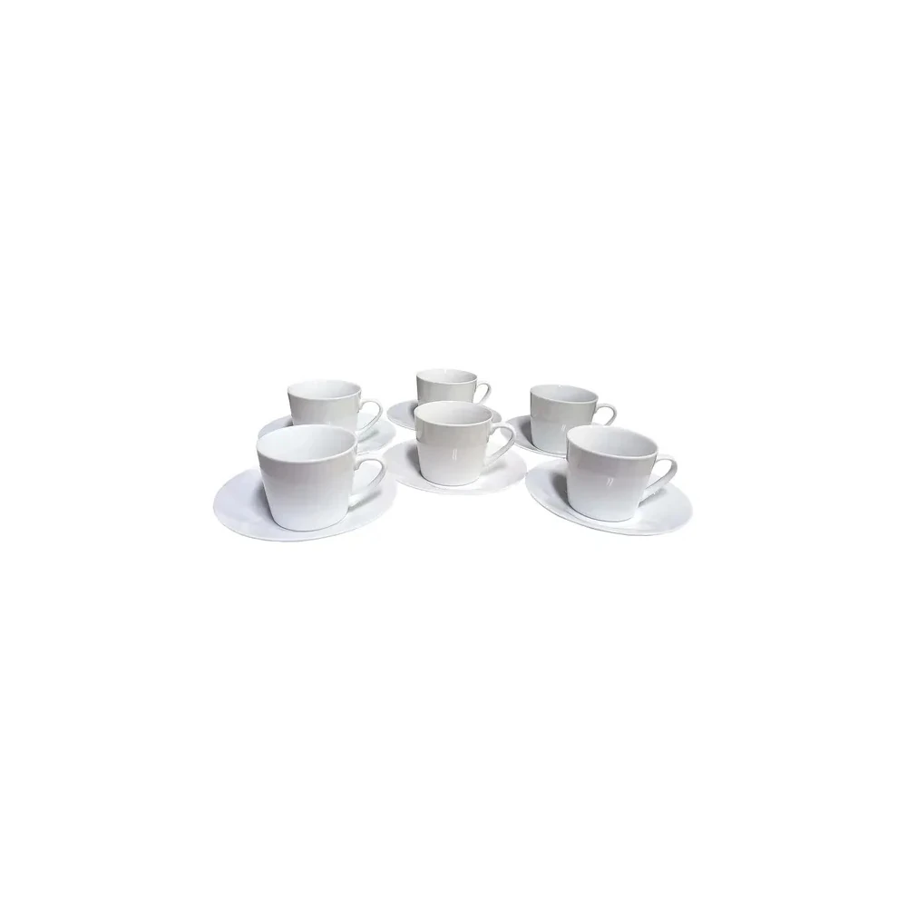 Jogo de Xícara Porcelana 200ML 6 Peças