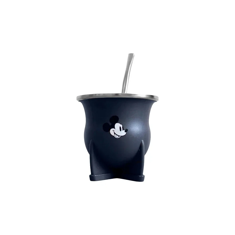 Kit Cuia e Bomba Big Life Mate do Mickey Mouse BSMRMKY2 - Cinza