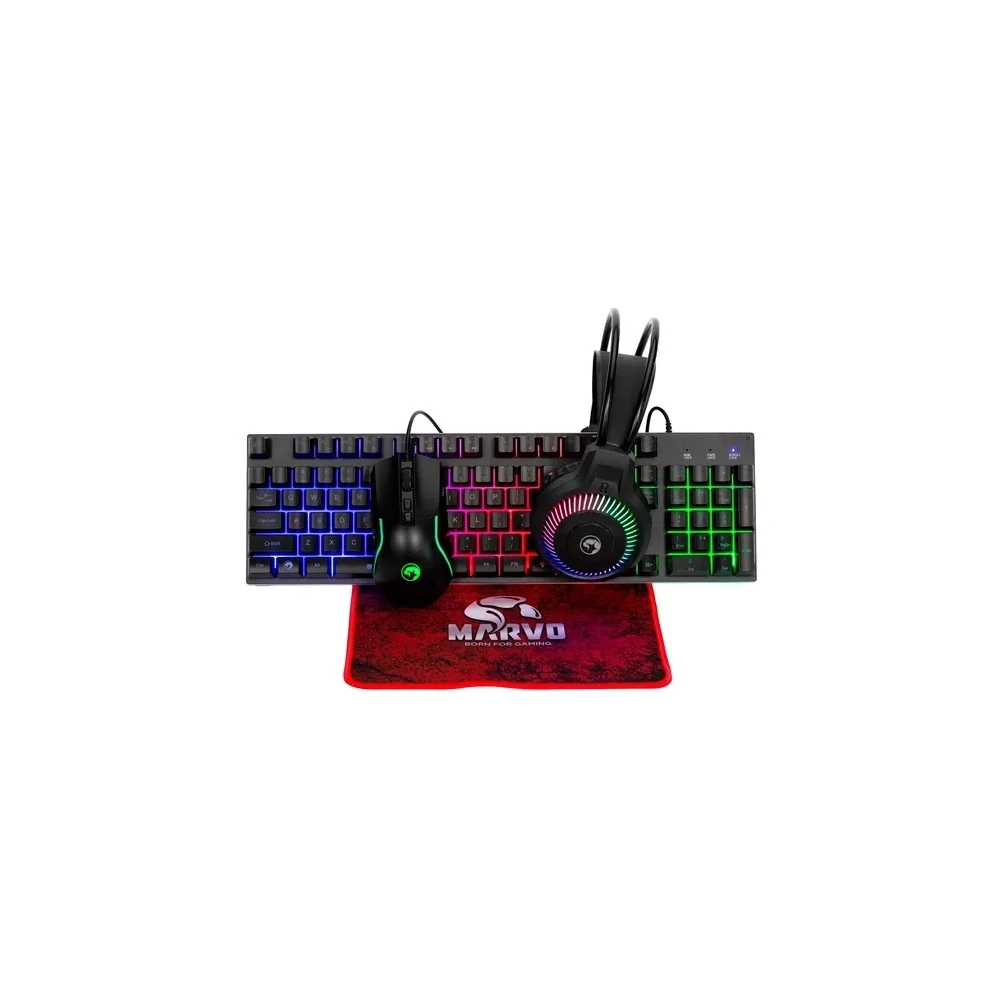 Kit Gamer Marvo LOOT40 CM416-SP Teclado + Mouse + Headset + Mousepad