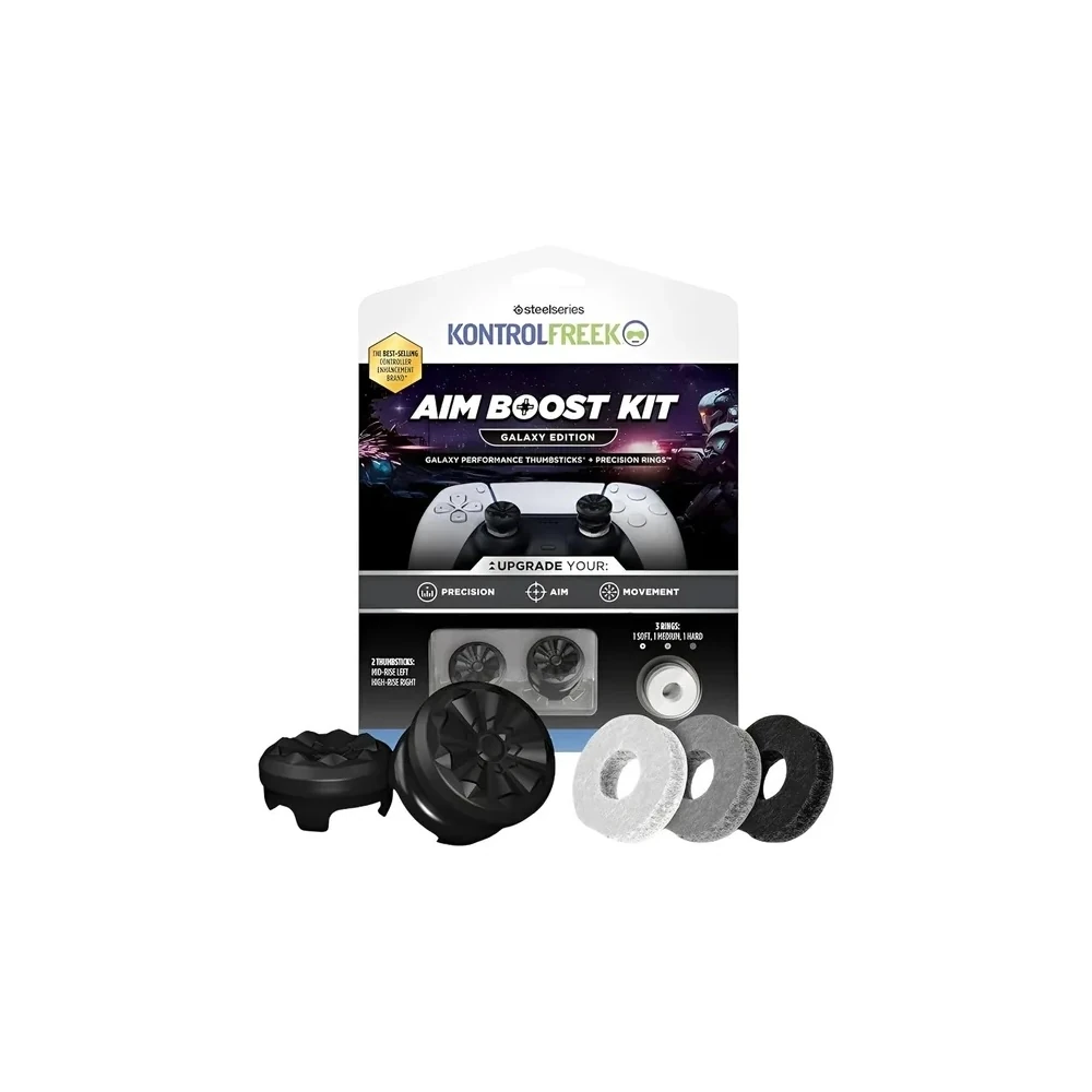 Kit Anéis Grip Kontrolfreek 6204-PS5 Aim Boost Galaxy Edition para Joystick Playstation 4/5 - Preto