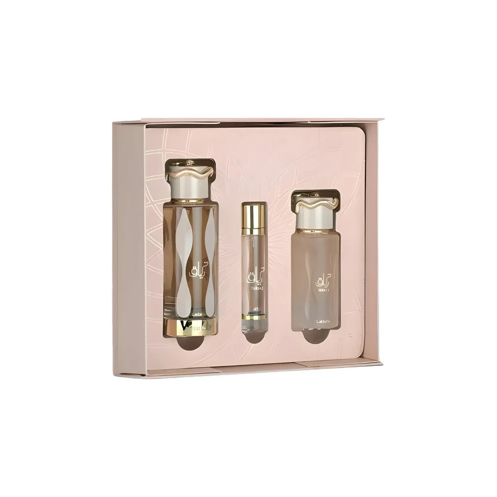 Kit Perfume Lattafa Teriaq Intense Edp - Feminino 3 Peças