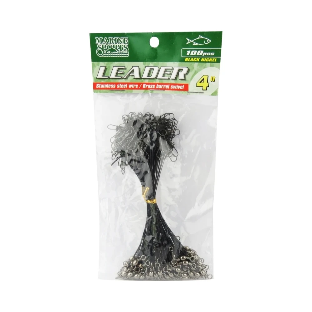 Líder Preto Níquel Marinho Esportivo 4" com 100 peças 10cm 20lb