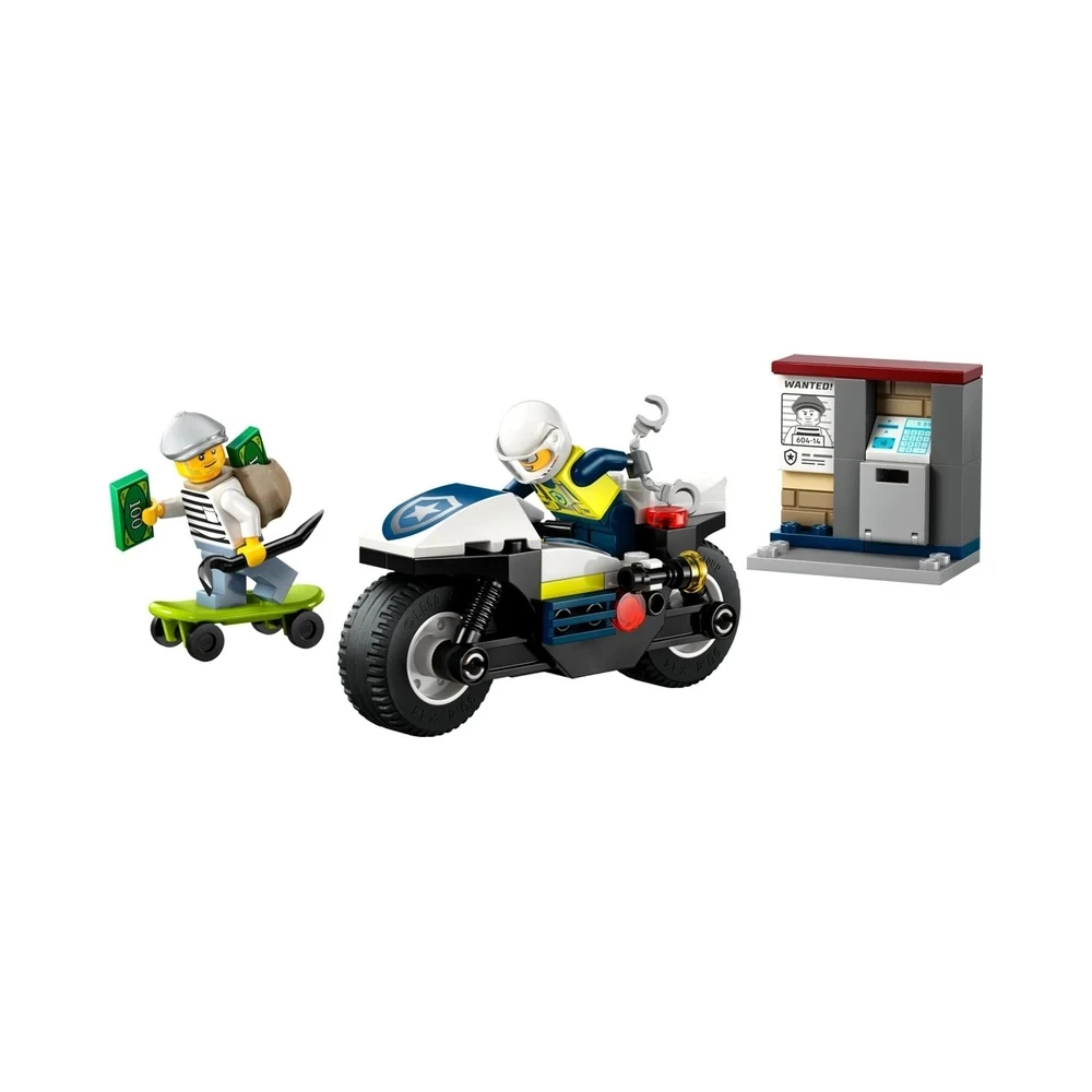 Moto da Polícia Lego City - 60455 - (65 peças)