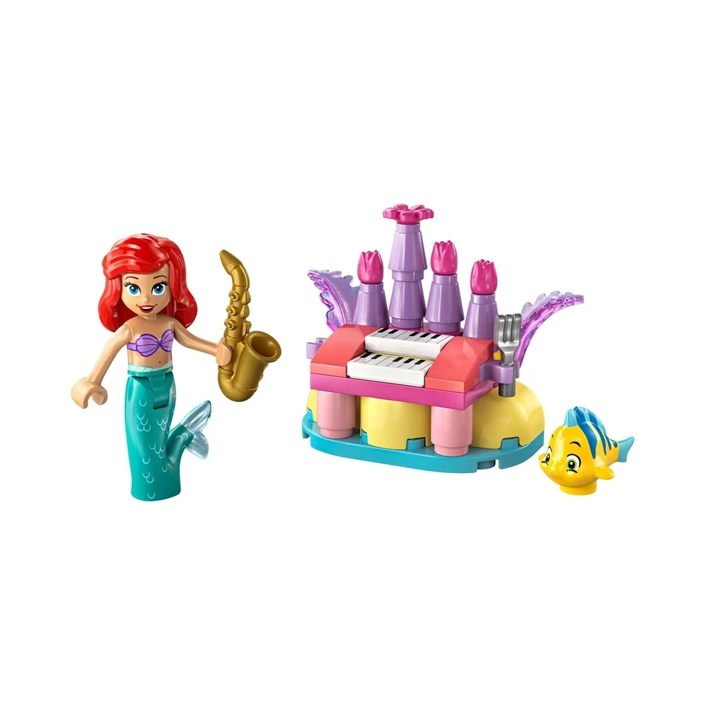 Kit Lego Disney Diversão Musical do Aniversário da Ariel e do Linguado - 30720 (39 peças)