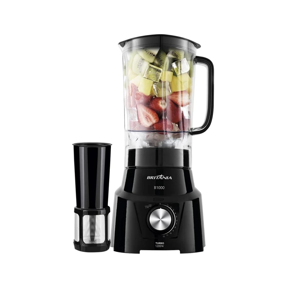 Liquidificador Britânia Turbo B1000 de 12 Velocidades 1200W (220V/60Hz)