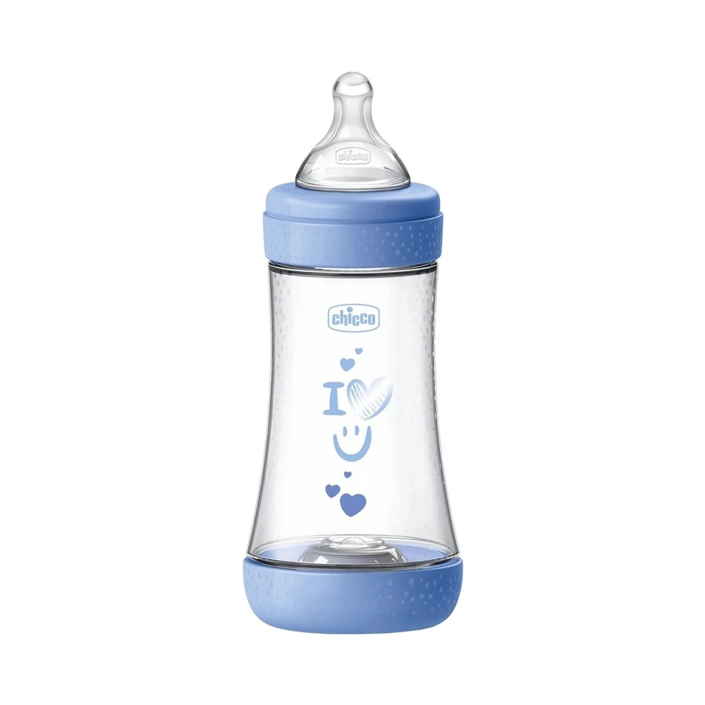 Mamadeira para Bebê Chicco Perfect 5 240mL - 20223-21 (Azul)