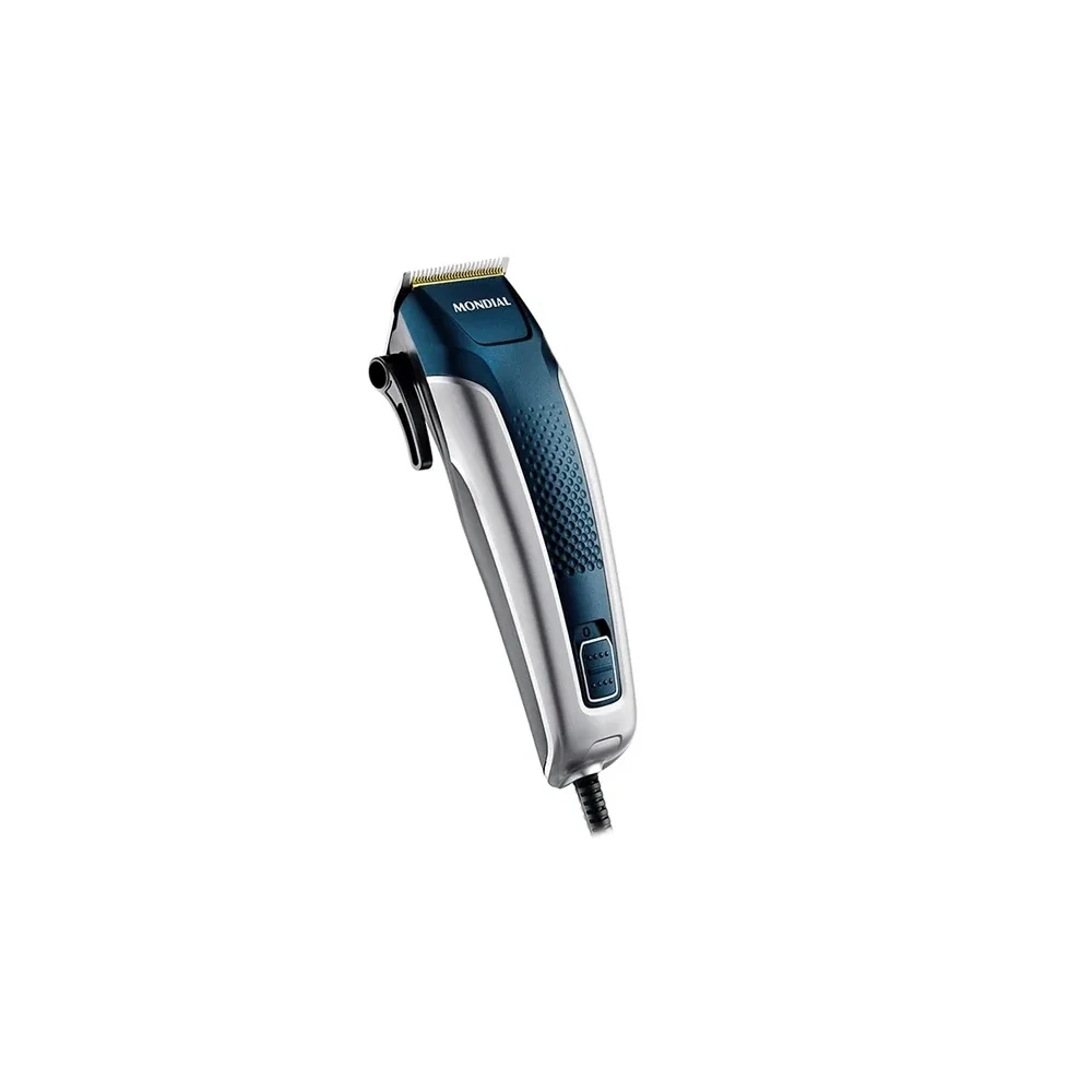 Máquina de Cortar Cabelo Mondial Titanium Power CR-09M 110V ~ 60Hz - Preto/Prata