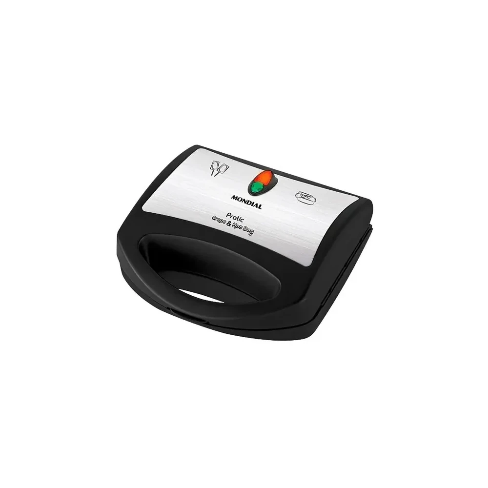 Máquina de Crepe Mondial Prática CP-01 850 Watts 127V ~ 60Hz - Preta/Prata