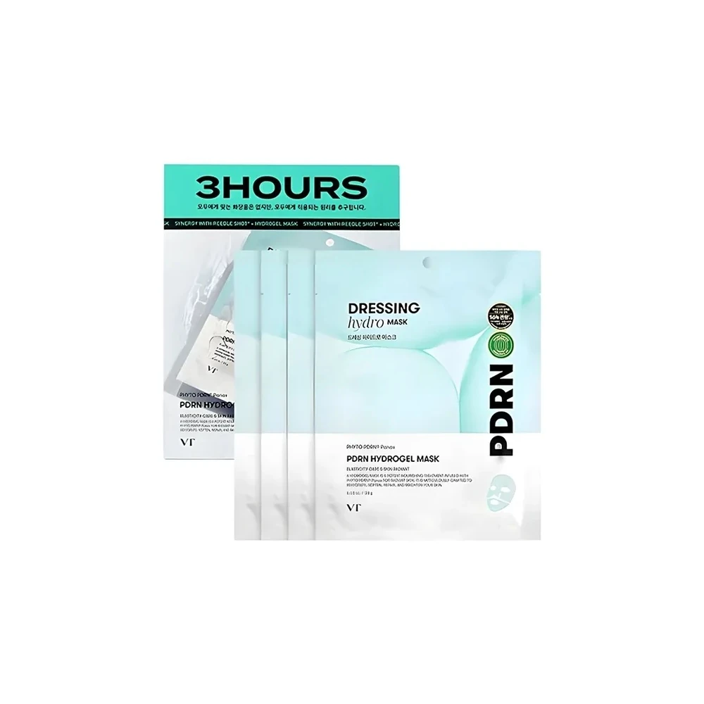 Máscara Facial VT Cosmetics PDRN Hidrogel - 4 Unidades