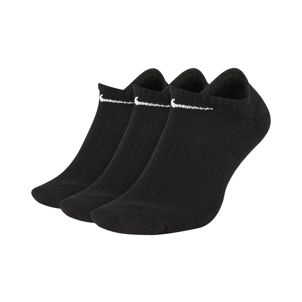 Meias Nike Sock Cushioned No Show SX7673 010 (3 Pares)