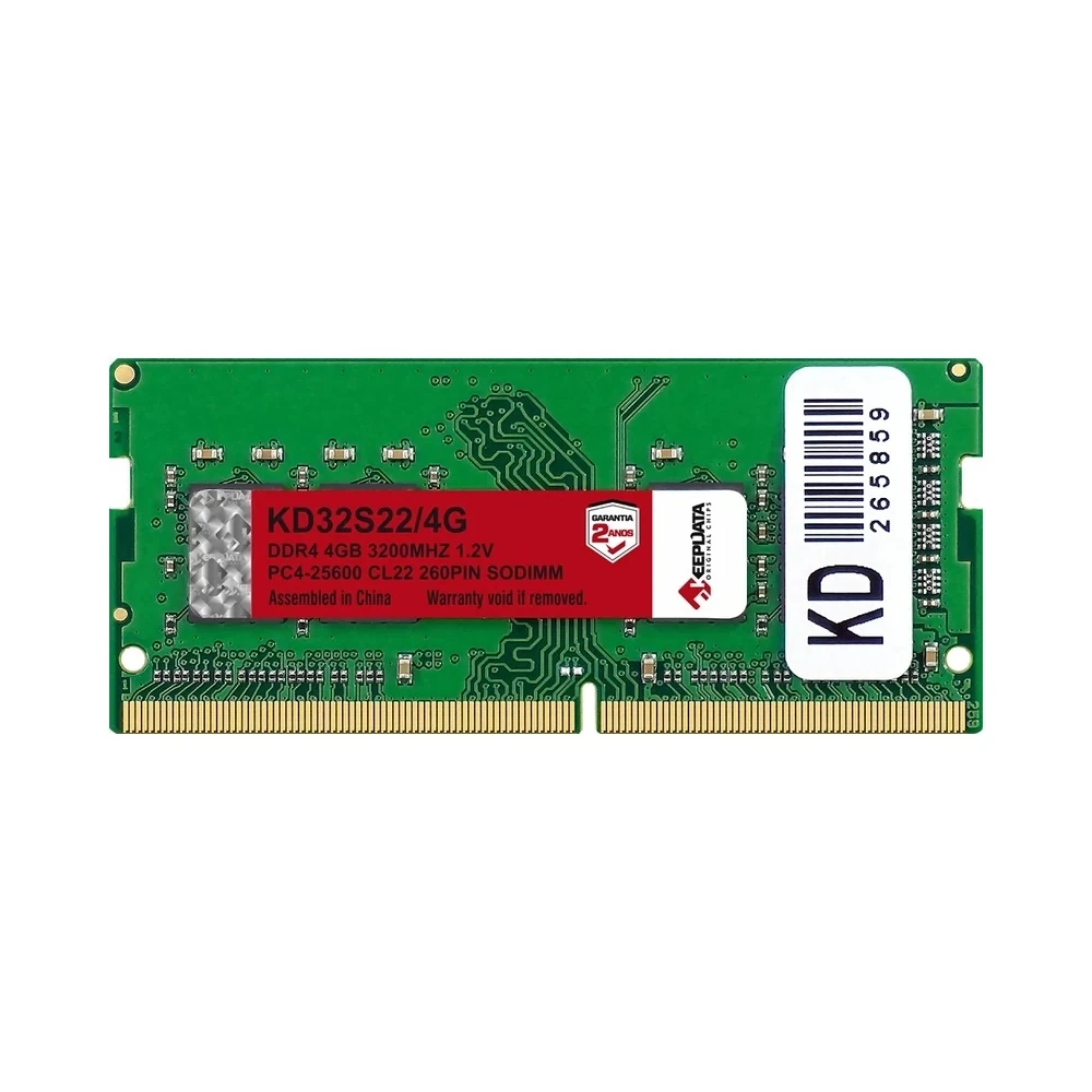Memória para Notebook 4GB Keepdata DDR4 3200MHz KD32S22/4G