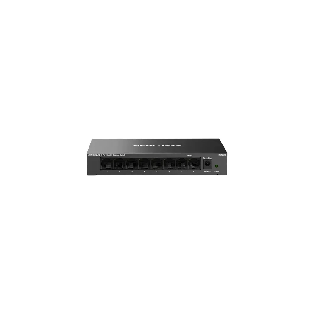 Hub Switch Mercusys 08P MS108GS 10/100/1000Mbps Caixa de Aço