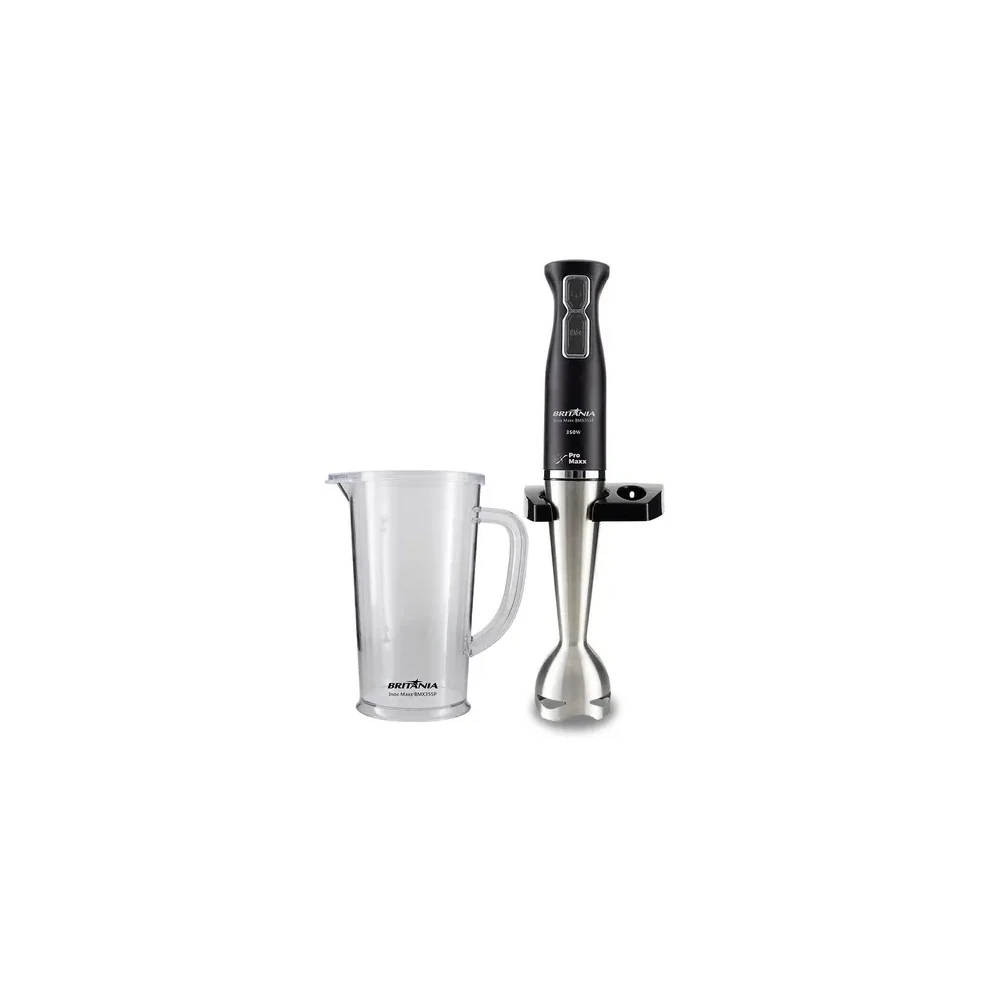 Liquidificador Britânia Inox Maxx BMX355P - 350W - 220V - Prata e Preto