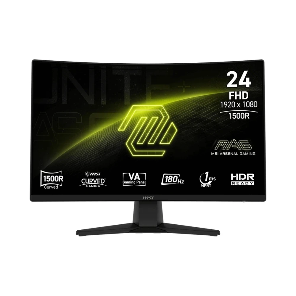 Monitor Gamer MSI 23.6" MAG 242C Curvo Full HD 1ms/180Hz HDMI/DP