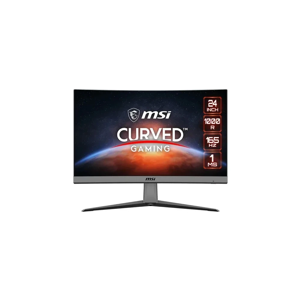 Monitor MSI Mag 242C 24 Polegadas Curvo 180HZ HDMI DP - Preto