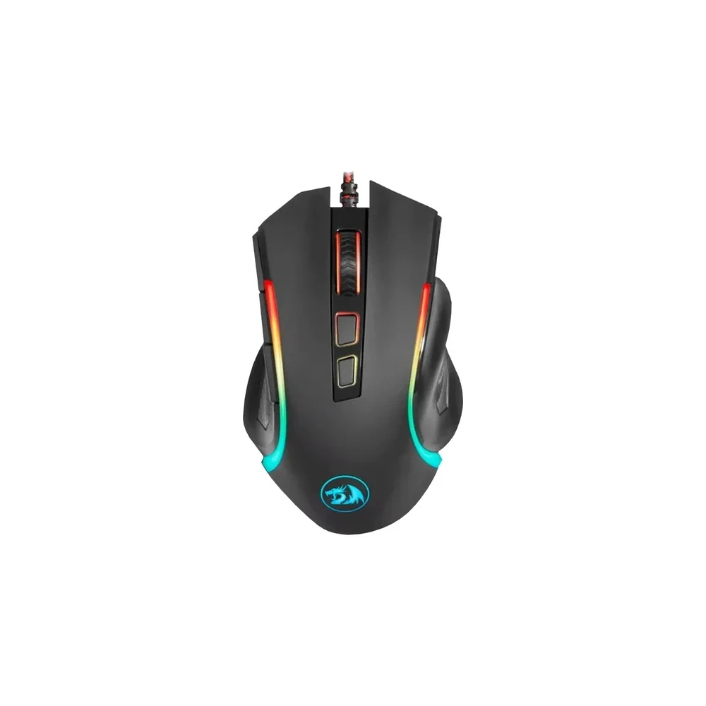 Mouse Gamer Redragon M607 Griffin RGB 7200 Dpi USB - Preto