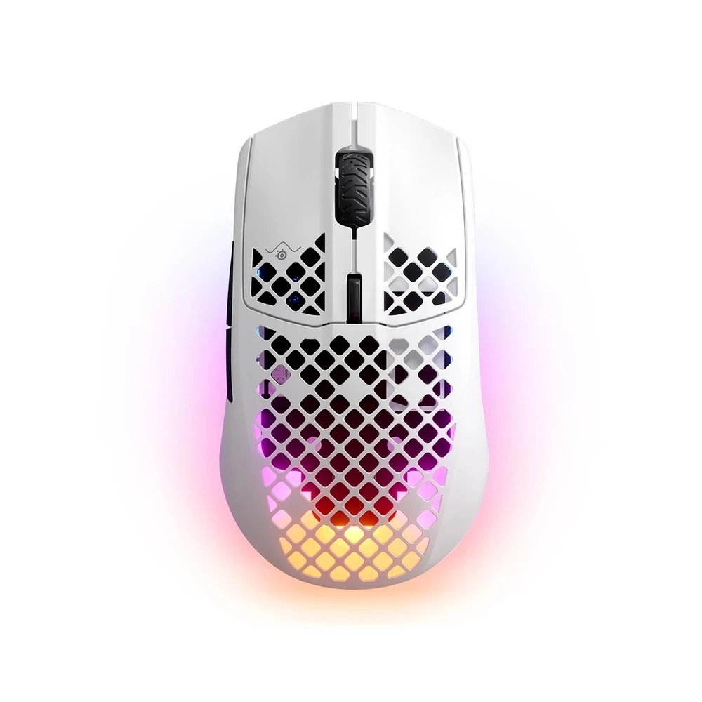 Mouse Gamer SteelSeries Aerox 3 Wireless 2022 Edition 62608 - Branco (sem Fio)