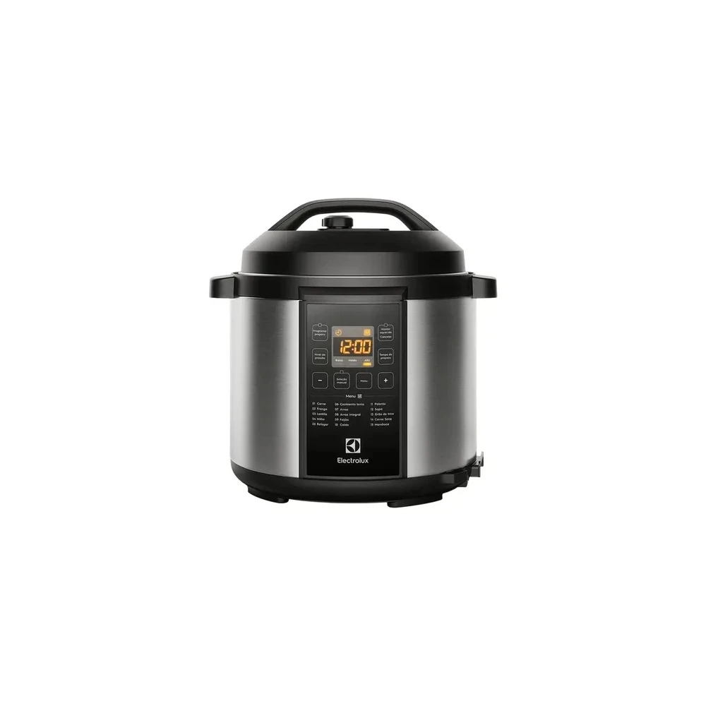Panela de Pressão Elétrica Electrolux Experience PCC20 6L 1000W 220V Prata/Preto