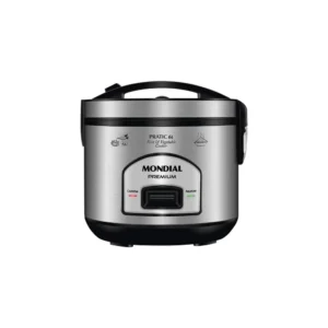 Panela Elétrica de Arroz Mondial Pratic 6I Premium PE-43-6X - 500W - 6 Xícaras - 220V 50/60HZ - Preto e Inox