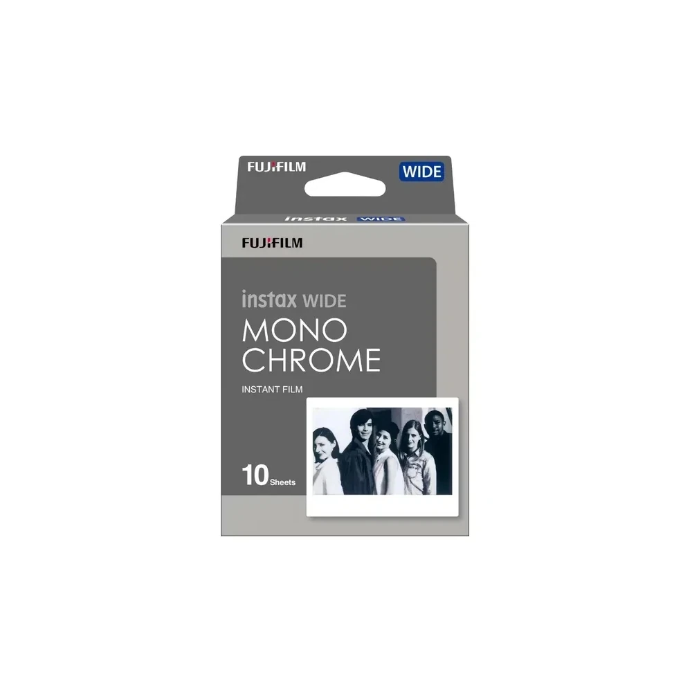 Papel Térmico Fujifilm Instax Wide Monocromático - (10 Folhas de Filme)