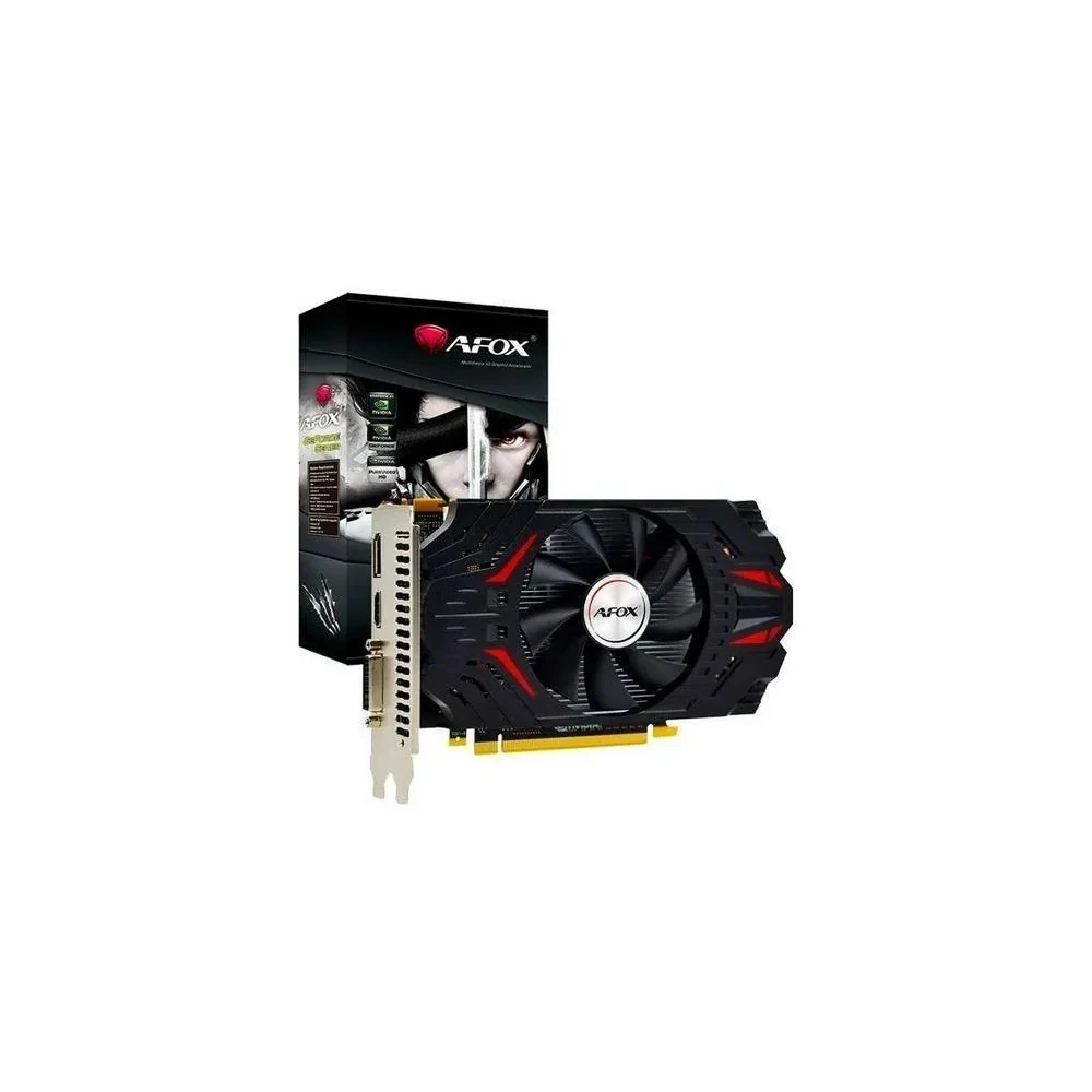 Placa de Vídeo Afox 4GB Nvidia Geforce GTX750 GDDR5 AF750-4096D5H6-V3 128BITS 1020MHZ HDMI, DVI, Displayport